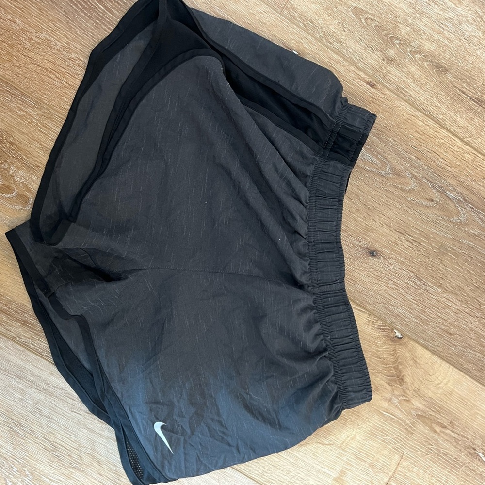 Black Athletic Shorts with Logo